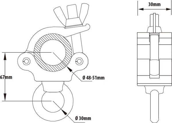 Зажим для студийного оборудования Kupo Slim Type Coupler / KCP-823B %rs_city_gde%