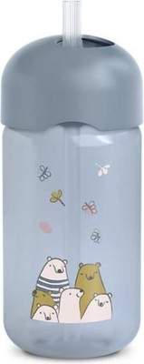Поильник Suavinex Straw Bottle Bear Bl L3 402649 - 