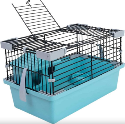 Клетка для грызунов Homepet 89203 с наполнением (28x17x16.4см, бирюзовый) - 