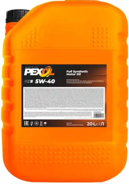 Моторное масло Pexol P5 5W40 C3 SN/CF / 5W40PX060 (20л)