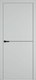 Дверь межкомнатная Emalex Basic 1 70x200 (Steel/ABS Black) - 