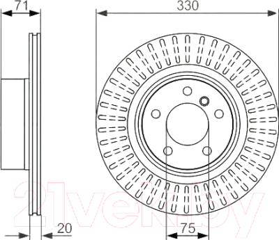 

Тормозной диск Bosch, 0986479727