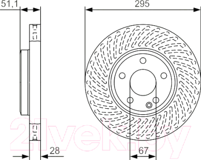 

Тормозной диск Bosch, 0986479A58