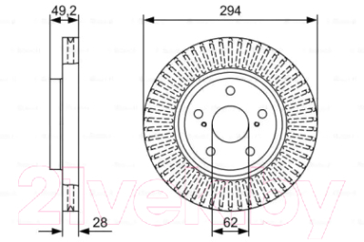 

Тормозной диск Bosch, 0986479W40