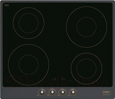 

Индукционная варочная панель Smeg, SI764AOM