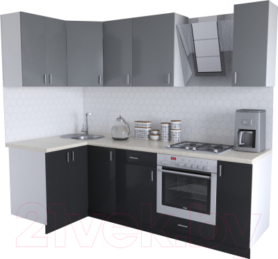 

Готовая кухня Хоум Лайн, Кристалл Люкс 1.2x2.4