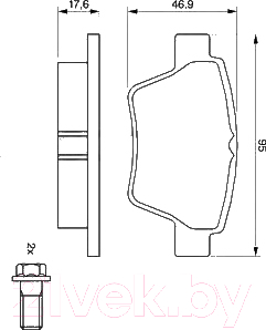 Тормозные колодки Bosch 0986494099