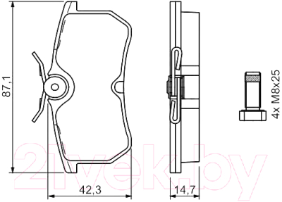 

Тормозные колодки Bosch, 0986494011