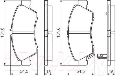 

Тормозные колодки Bosch, 0986494299