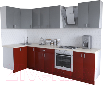 

Готовая кухня Хоум Лайн, Кристалл Люкс 1.2x3.0