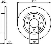 Тормозной диск Bosch 0986479018