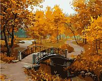 Картина по номерам БЕЛОСНЕЖКА Осенний парк / 527-CG - 
