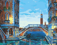 Картина по номерам БЕЛОСНЕЖКА Каналы Венеции / 624-AB - 