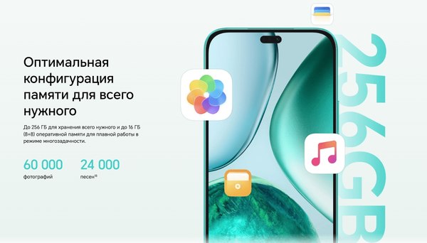 Смартфон Honor X8c 8GB/256GB (Moonlight White)
