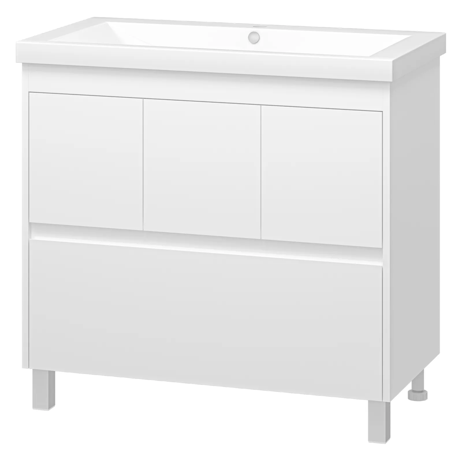 Тумба с умывальником Misty Алиса 90 / Э-Али01090-0112Я+10.150.00900.001