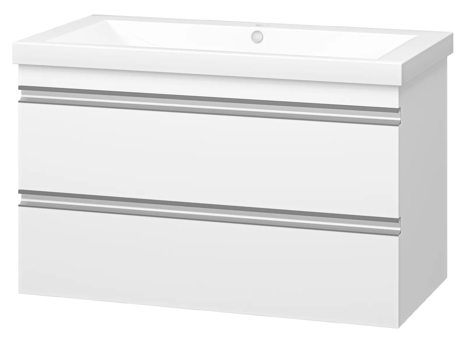 Тумба с умывальником Misty Ингрид 90 / П-Инг-01090-011П2Я+10.150.00900.001