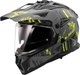 Мотошлем LS2 MX702 Pioneer 2 Crazy (S, черный/желтый матовый) - 
