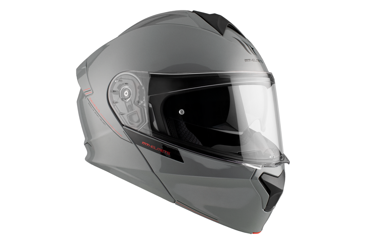 Мотошлем MT Helmets Genesis SV Solid A12 (M, серый глянцевый) — фото 4