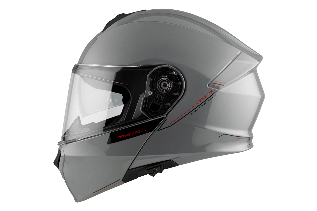 Мотошлем MT Helmets Genesis SV Solid A12 (M, серый глянцевый)
