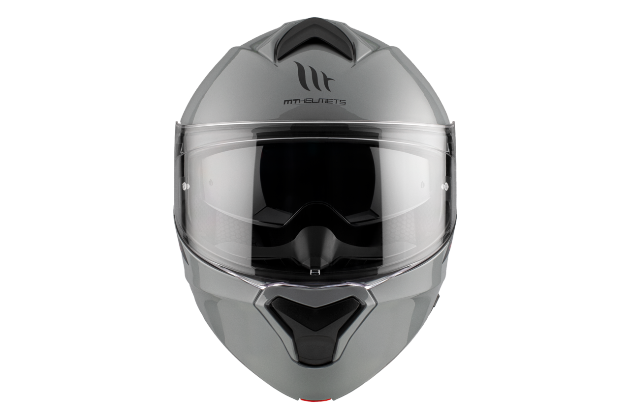Мотошлем MT Helmets Genesis SV Solid A12 (M, серый глянцевый) — фото 3