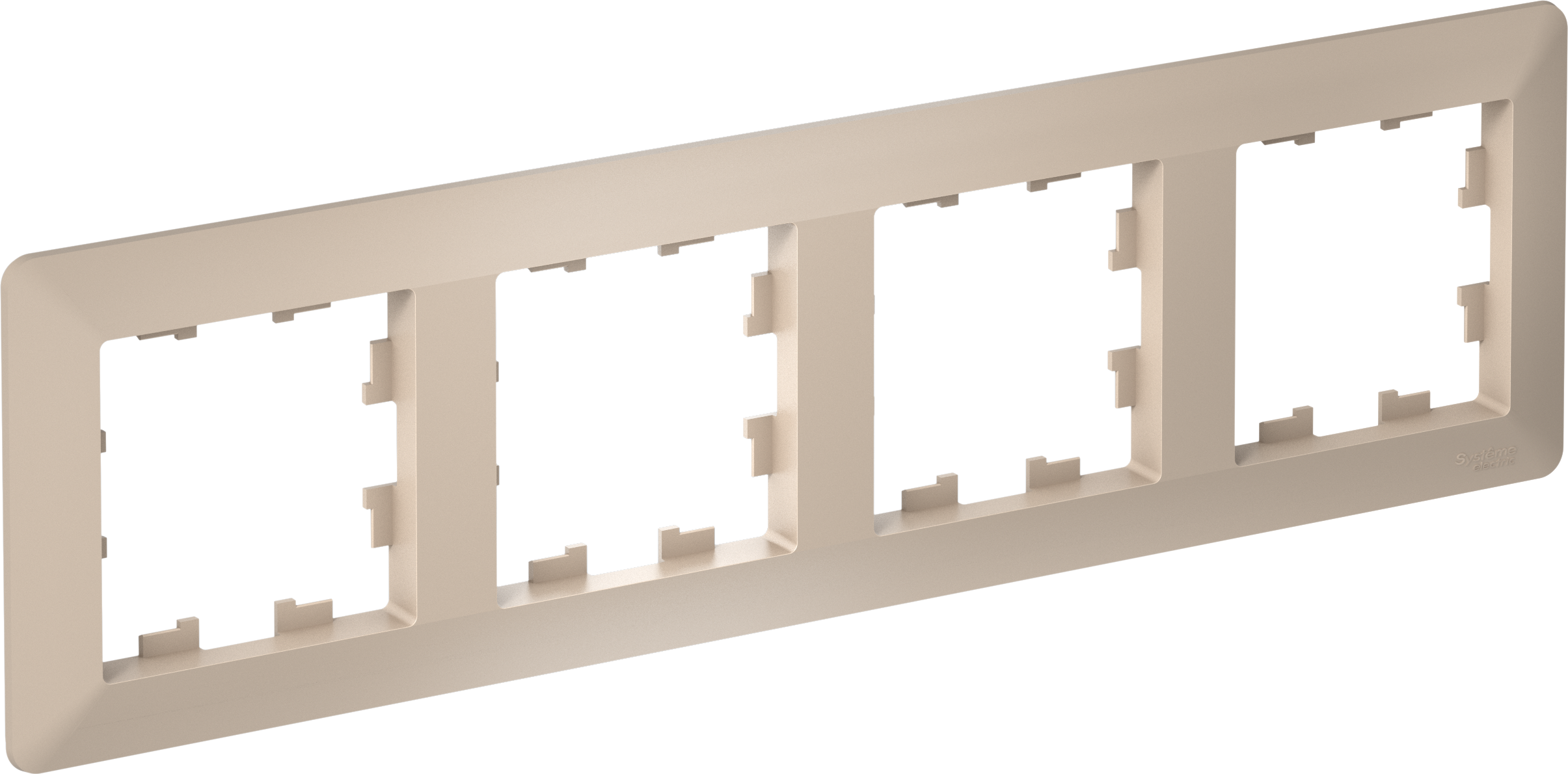 Рамка для выключателей и розеток Systeme (Schneider) Electric AtlasDesign Air ATN221204 — фото 2