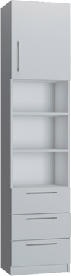 Шкаф-пенал Макс Стайл Smart Egger 219x50x35 / 11A3550 (белый классический W960 ST7) - 