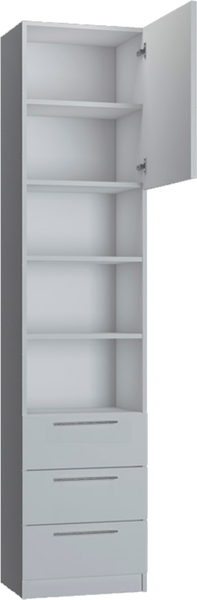 Шкаф-пенал Макс Стайл Kart 18 Egger 219x50x42 / 11B4250 (белый классический W960 ST7)