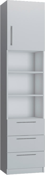 Шкаф-пенал Макс Стайл Kart 18 Egger 219x50x42 / 11B4250 (белый классический W960 ST7)