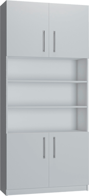 Шкаф Макс Стайл Smart Egger 219x100x35 / 15A3550 (белый классический W960 ST7) - 