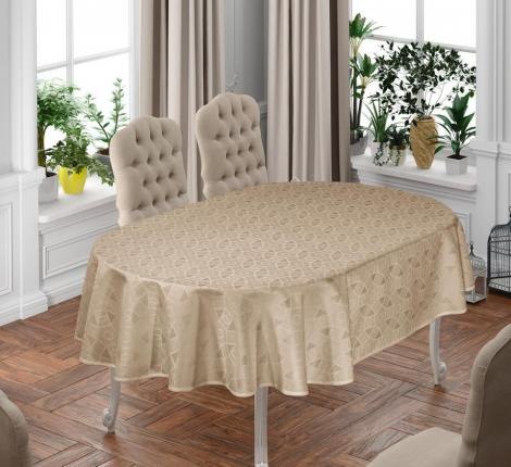 Скатерть DO&CO Karanfil Овальная 160x220 / 12225