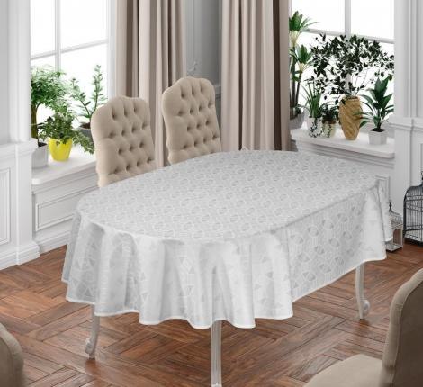 Скатерть DO&CO Karanfil Овальная 160x220 / 12225
