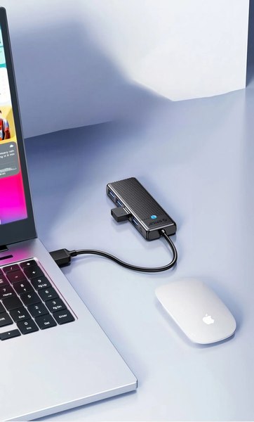 USB-хаб Orico PAPW4A-U3-015-BK-EP (черный)