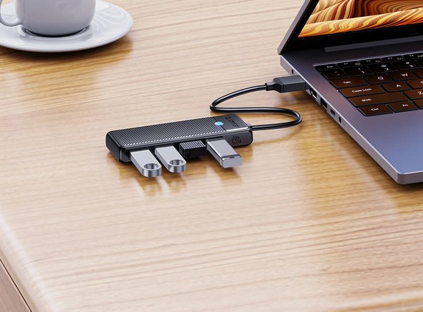 USB-хаб Orico PAPW4A-U3-015-BK-EP (черный)