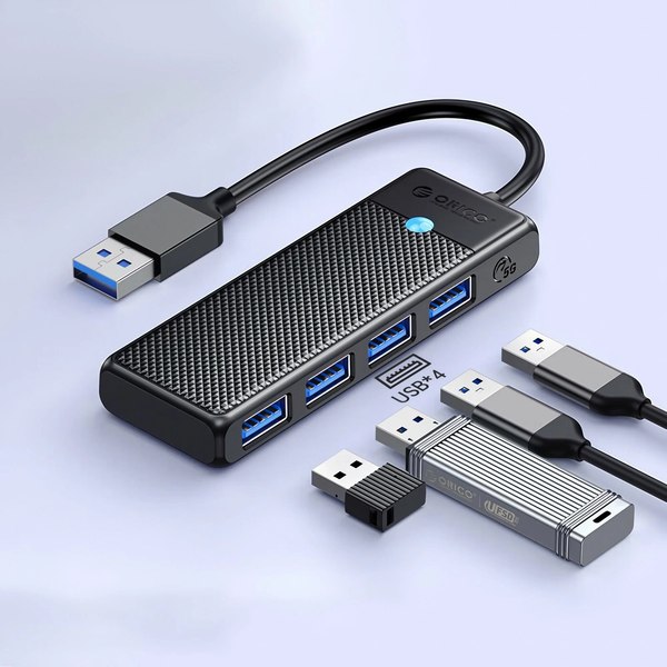 USB-хаб Orico PAPW4A-U3-015-BK-EP (черный)