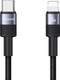 Кабель Usams SY Series SJ729 Type-C-Lightning (1.2м, черный) -