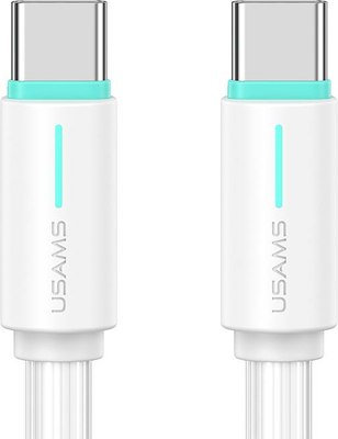 Кабель Usams YR Series SJ734 Type-C-Type-C (1м, белый) - 