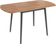 Обеденный стол Listvig Винер Mini R раздвижной (дуб табачный/черный) - 