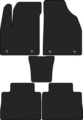 Комплект ковриков для авто Alicosta 2418_1 для MG HS I SUV 2018-н.в. (EVA соты, черный) - 