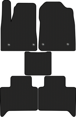Комплект ковриков для авто Alicosta 1879_1 для M-Hero 917 I внедорожник/гибрид 2023-н.в. (EVA соты, черный) - 