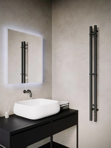 Купить Полотенцесушитель электрический Terminus Стойка Duo Круг1200  