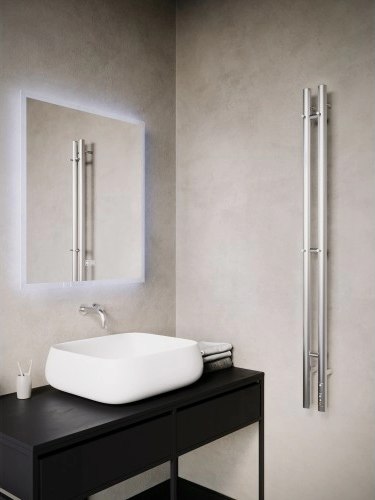 Купить Полотенцесушитель электрический Terminus Стойка Duo Круг 1200  
