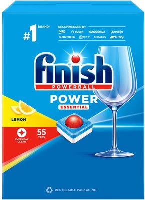 

Таблетки для посудомоечных машин, Powerball Power Essential Лимон