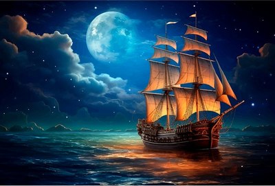 

Набор алмазной вышивки, Спокойное море / НД-2692