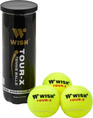 Набор теннисных мячей WISH Tour-X 830 (3шт, желтый) - 