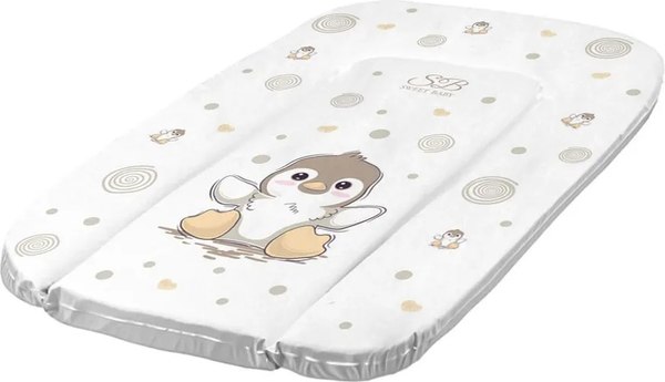 Пеленальный матрас Sweet Baby Pinguino New Crema 48x71 (пингвин бежевый)