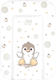 Пеленальный матрас Sweet Baby Pinguino New Crema 48x71 (пингвин бежевый) - 