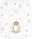 Пеленальный матрас Sweet Baby Pinguino New Crema 58x71 (пингвин бежевый) - 