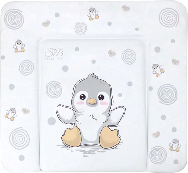Пеленальный матрас Sweet Baby Pinguino New Grigio 80x71 (пингвин серый)
