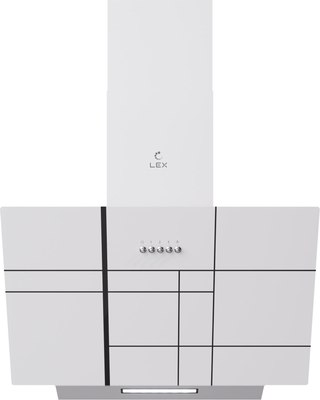 Вытяжка наклонная Lex Moza 600 R1 (белый) -
