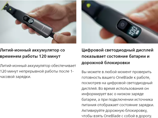 Триммер Philips OneBlade QP6552/15